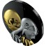 Tokelau ROBOTS V.1 (love) series THE NEXT EVOLUTION $20 Silver Coin Pinnacle Relief © Gold plated 2021 Obsidian Black Proof 3 oz